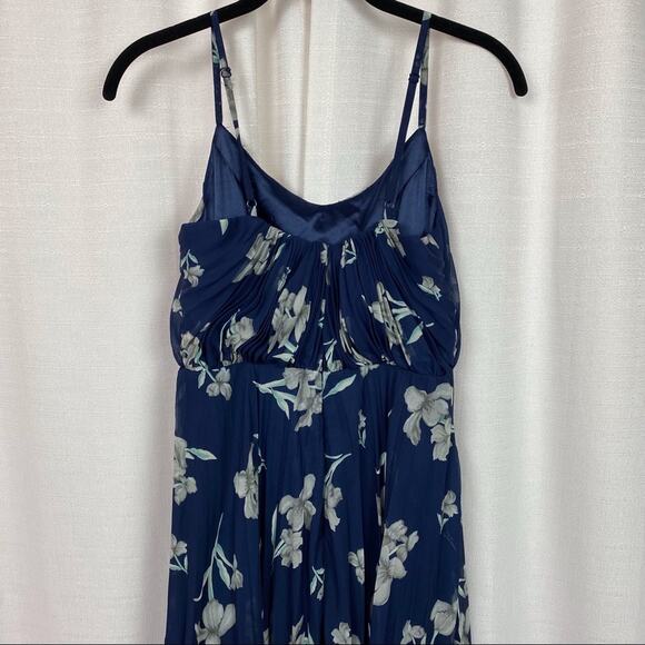 Lulu’s Memorable Night Navy Blue Floral Print Maxi Dress Sz.XS - Picture 10 of 15